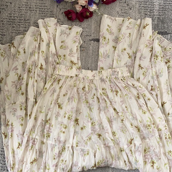 Free People Boho Floral Sheer Pants - Picture 6 of 7